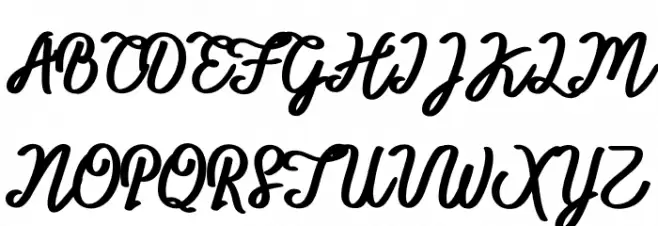 BTX-ITTALLY Regular Schriftart Groß
