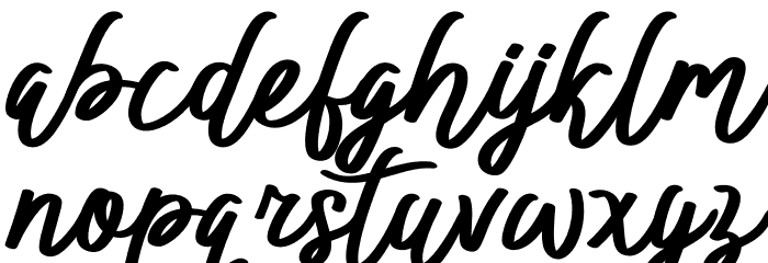 BTX-ITTALLY Regular Font LOWERCASE