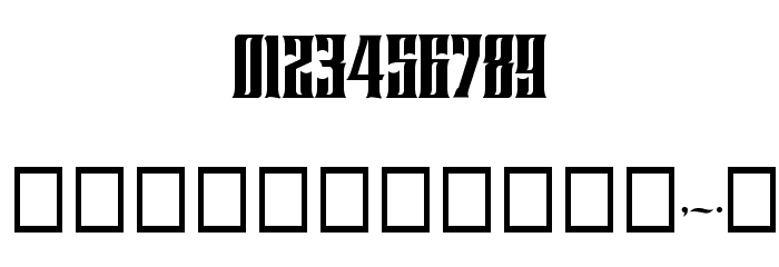BTX ORNSTEIN Font OTHER CHARS