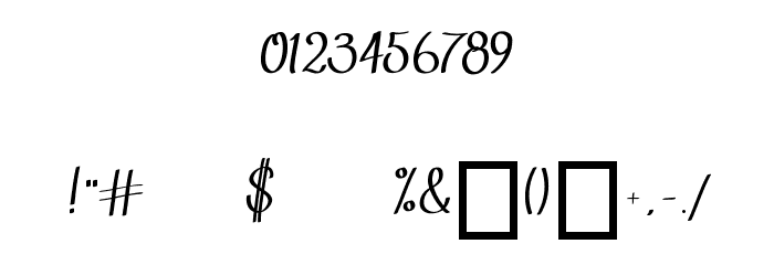 BTX-RADIANT SUNSHINE Font OTHER CHARS