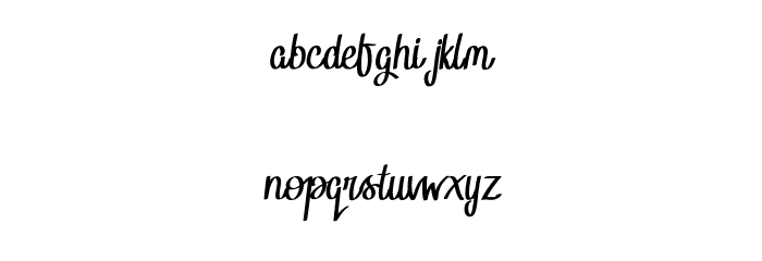 BTX-RADIANT SUNSHINE Font LOWERCASE