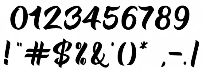 BTX Radiant Sunshine Font OTHER CHARS