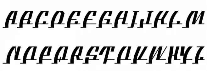 BTX The Bee Line Regular 字体 大写