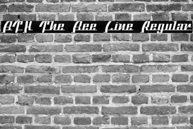 BTX The Bee Line Regular Font examples