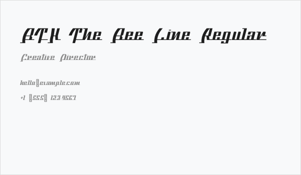 BTX The Bee Line Regular Business Card
