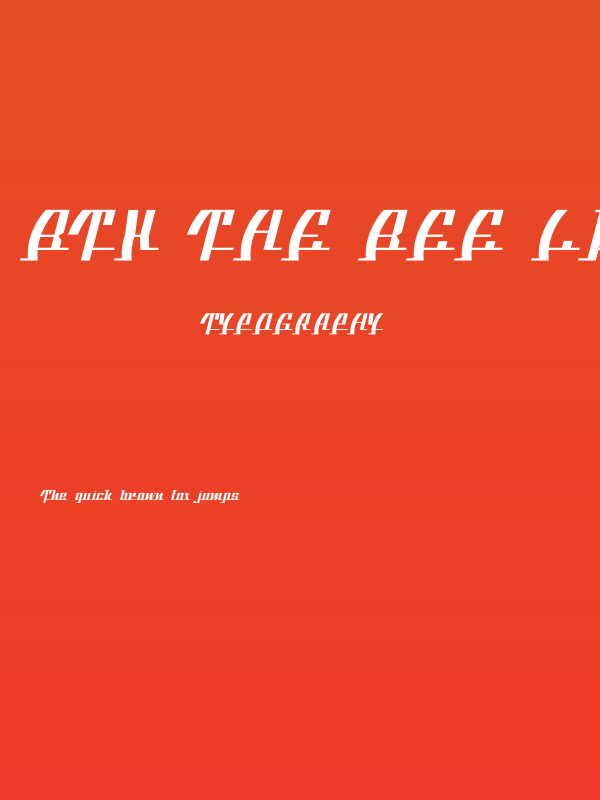 BTX The Bee Line Regular Poster