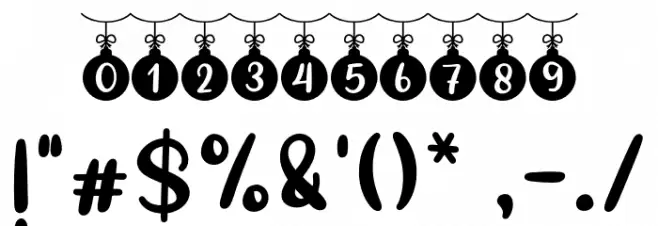 BtChristmasSunday-Hang Font OTHER CHARS