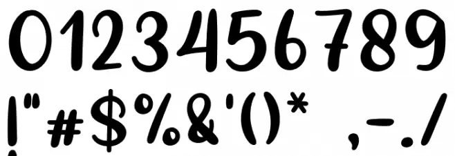 BtChristmasSunday-Reg Font OTHER CHARS