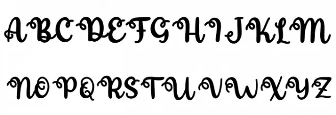 BtChristmasSunday-Reg Font UPPERCASE