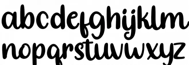 BtChristmasSunday-Reg Font LOWERCASE