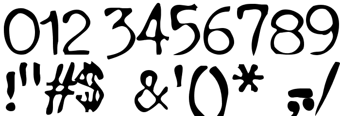 btd BeezWax Font OTHER CHARS