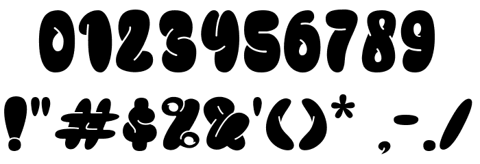 BUBBLE COOL Font OTHER CHARS