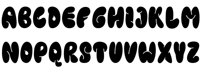 BUBBLE COOL Font UPPERCASE