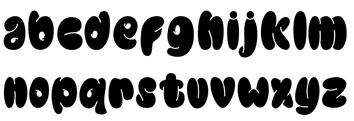 BUBBLE COOL Font LOWERCASE