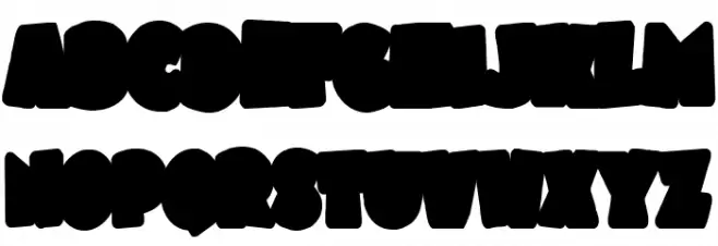 BUBBLEGUM 2 BACKGROUND Regular Font Litere mici