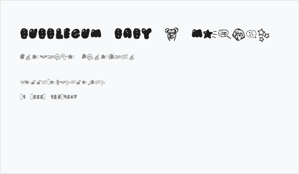 BUBBLEGUM BABY s Medium Business Card