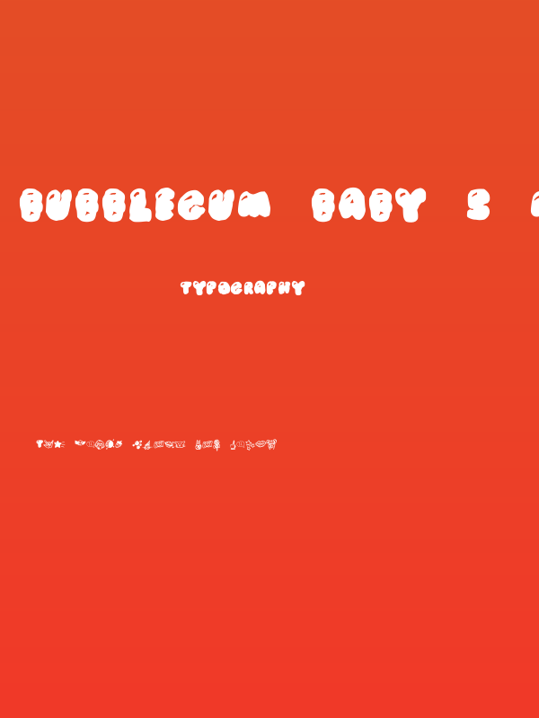 BUBBLEGUM BABY s Medium Poster