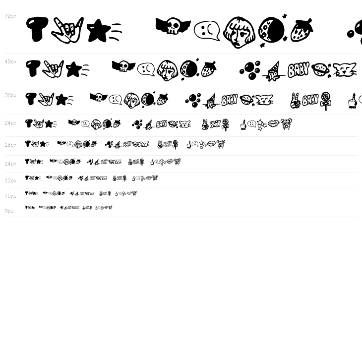 BUBBLEGUM BABY s Medium Waterfall