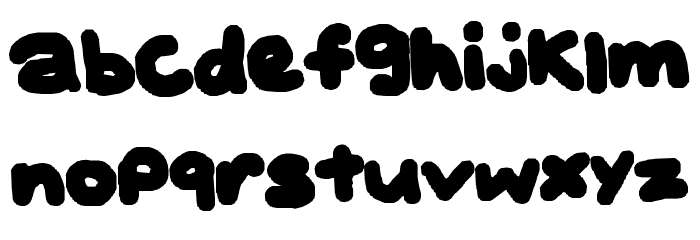 BUBBLEH Font LOWERCASE