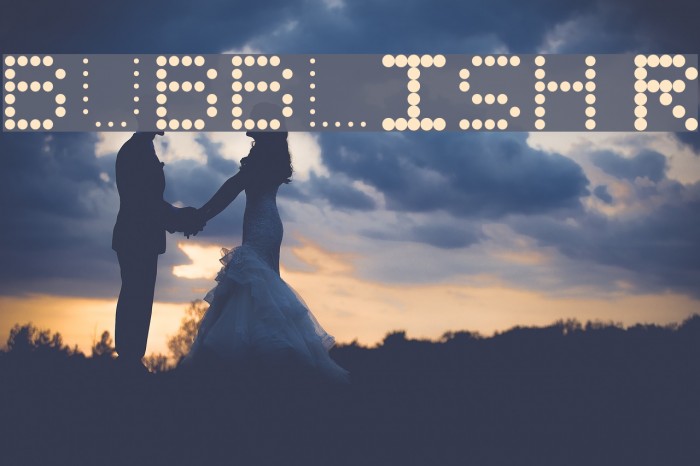 BUBBLISH Regular Font examples