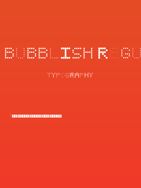 BUBBLISH Regular Poster