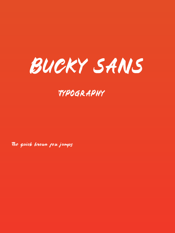BUCKY Sans Poster
