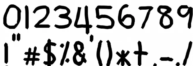 BUDAK TADIKA Font OTHER CHARS