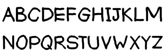 BUDAK TADIKA Schriftart Groß