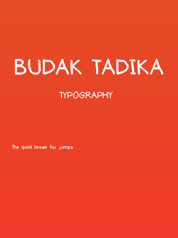 BUDAK TADIKA Poster
