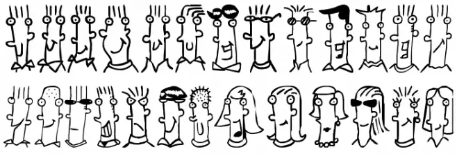 BUEN CHICO 1 Schriftart Groß