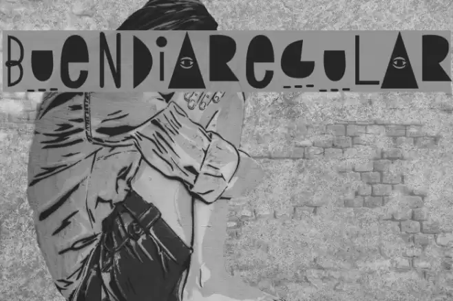 BUEN DIARegular Font examples
