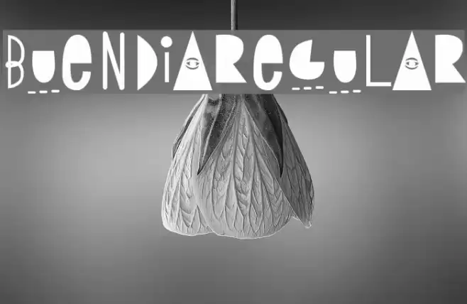 BUEN DIARegular Font examples