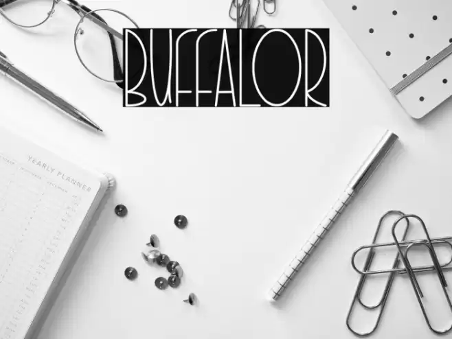 BUFFALOR Font examples