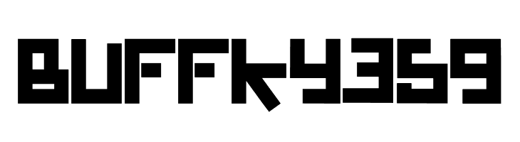 BUFFKY 359  フリーフォントのダウンロード