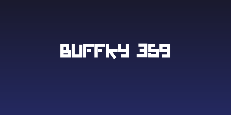 BUFFKY 359 Social Header