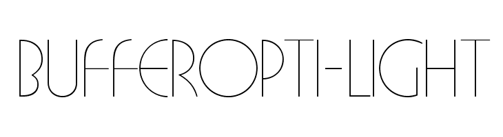 BUFferOpti-Light Font