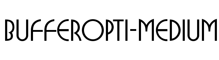 BUFferOpti-Medium फ़ॉन्ट