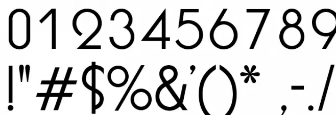 BUFferOpti-Medium Font OTHER CHARS