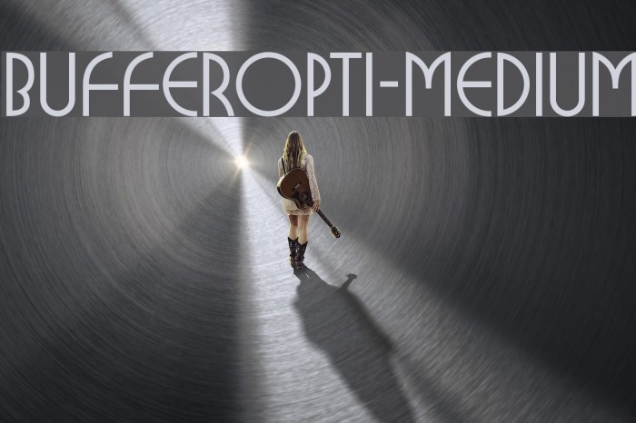 BUFferOpti-Medium फ़ॉन्ट examples
