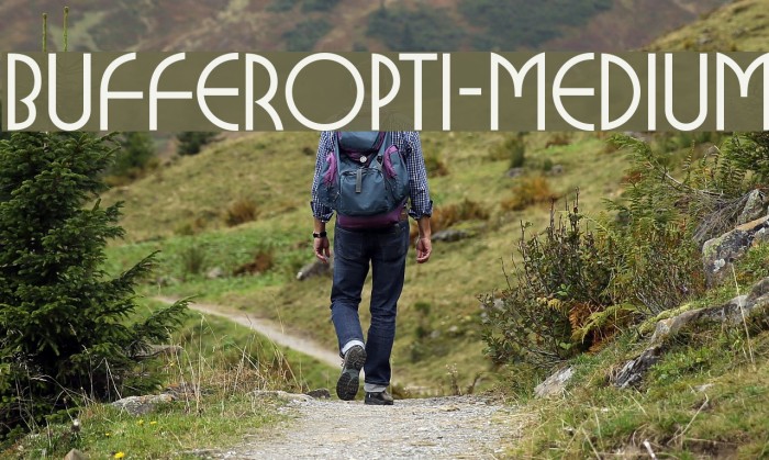 BUFferOpti-Medium फ़ॉन्ट examples