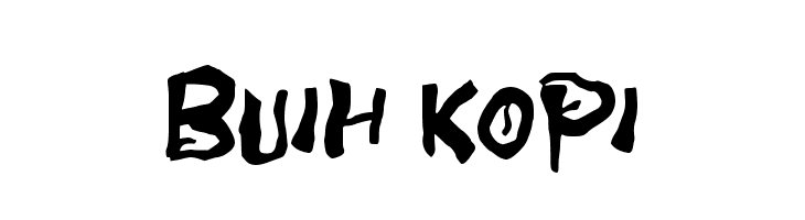 BUIH KOPI  Fuentes Gratis Descargar