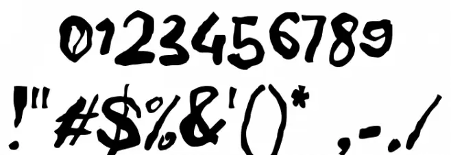 BUIH KOPI Font OTHER CHARS