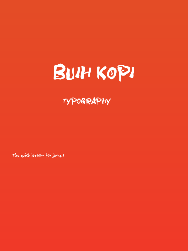 BUIH KOPI Poster
