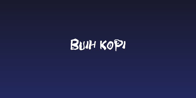 BUIH KOPI Social Header
