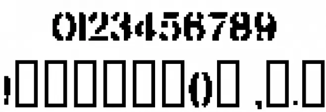 BUILDER Font OTHER CHARS