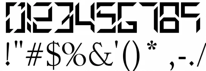 BUILDER Font OTHER CHARS