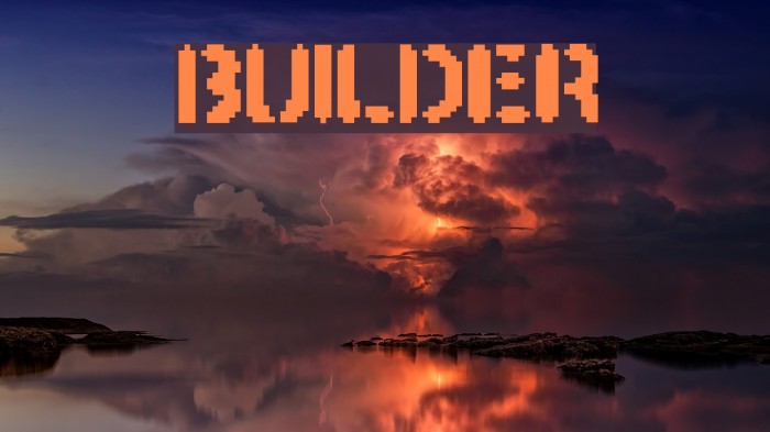 BUILDER Font examples