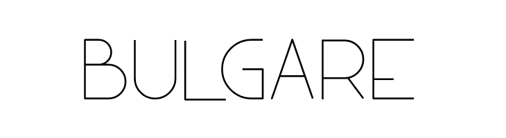 BULGARE  フリーフォントのダウンロード