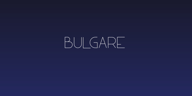 BULGARE Social Header