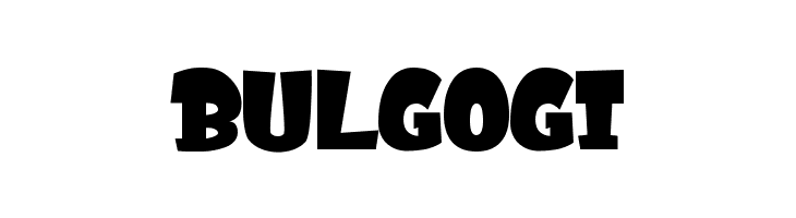 BULGOGI  font caratteri gratis